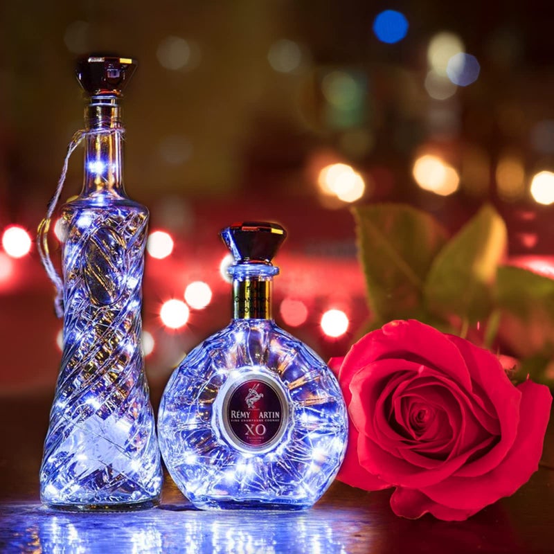 ANGMLN Solar Diamond Shaped Wine Bottle Cork Lights 10 Pack 20LED Solar String Fairy Lights Outdoor Waterproof for Wedding Holiday Garden Patio Pathway Bar Concert Outdoor Decorative (Multicolor) - Image 4